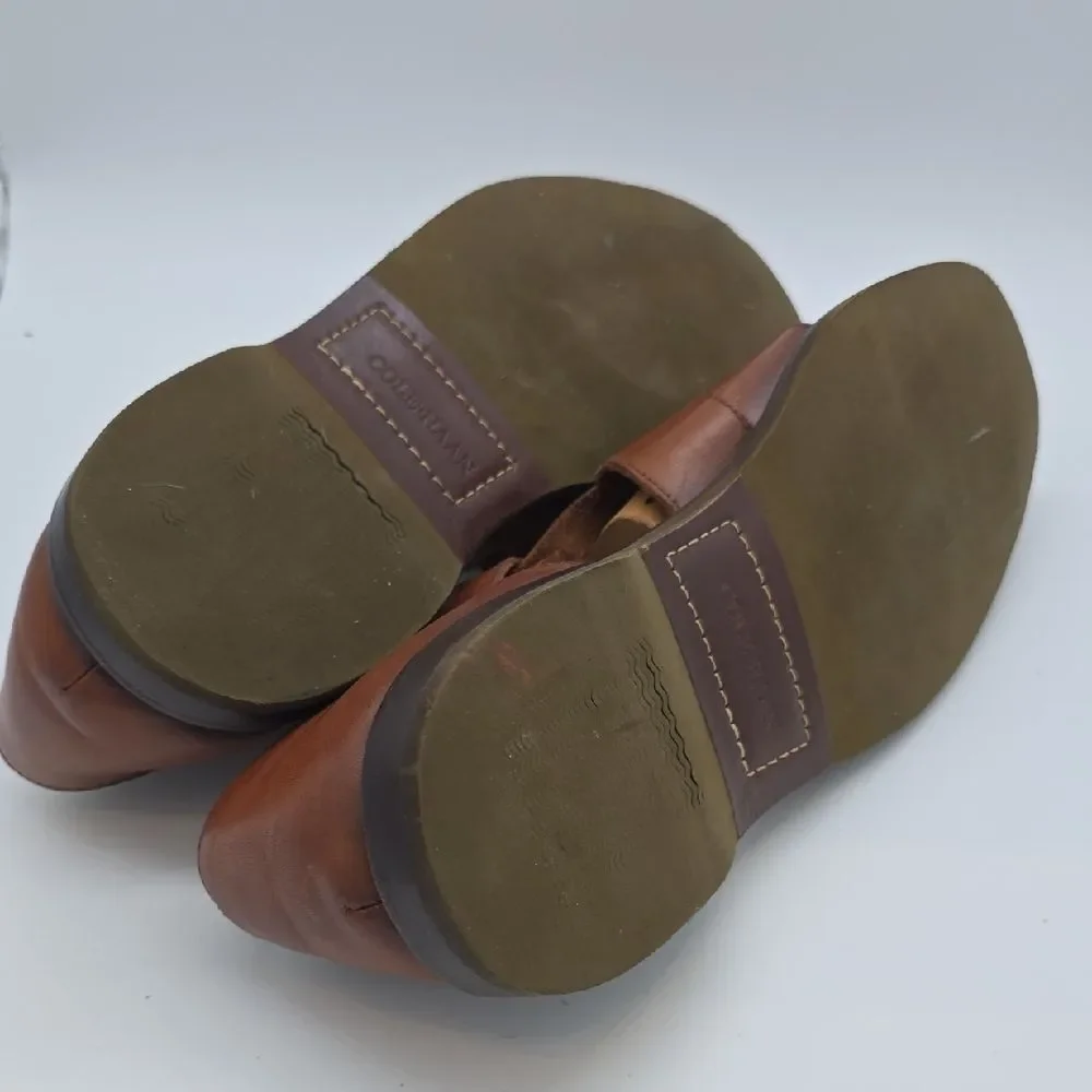 Cole Haan Brown Leather Fisherman-Style Slip-On Loafers